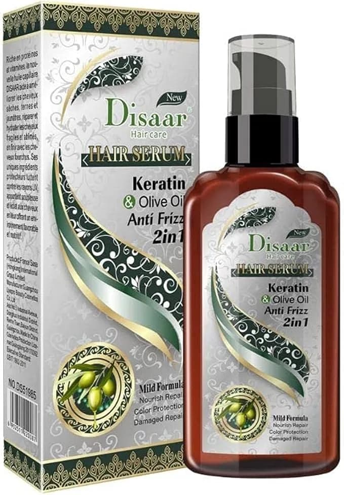 Disaar — Ser de păr Keratin & Olive Oil Anti Frizz 2în1