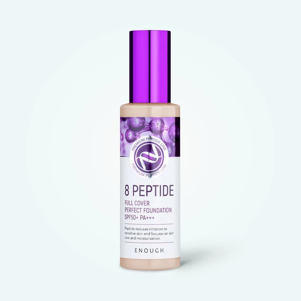Enough — 8 Peptide Full Cover Perfect Foundation SPF50+