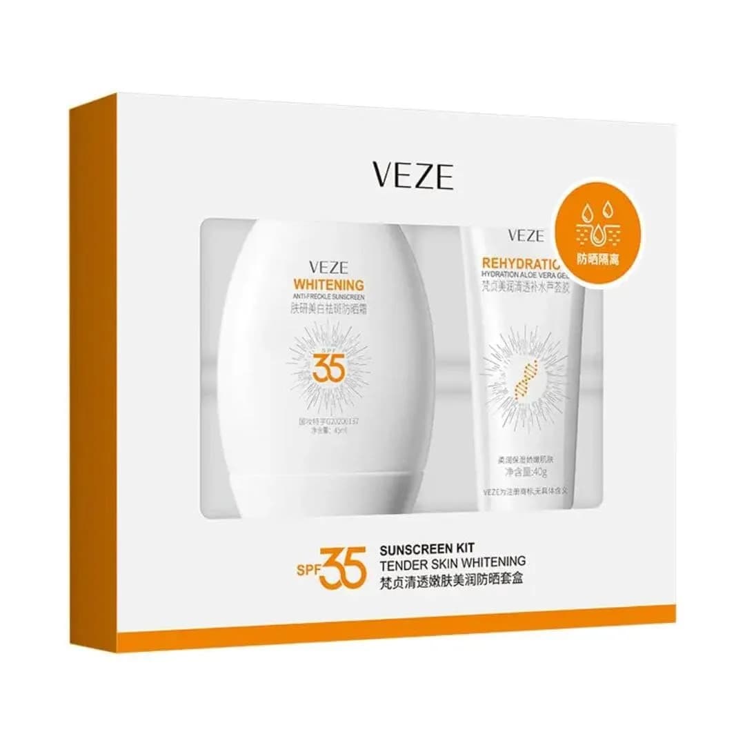 VEZE — SPF35 Sunscreen Kit (cremă solară + gel aloe vera)