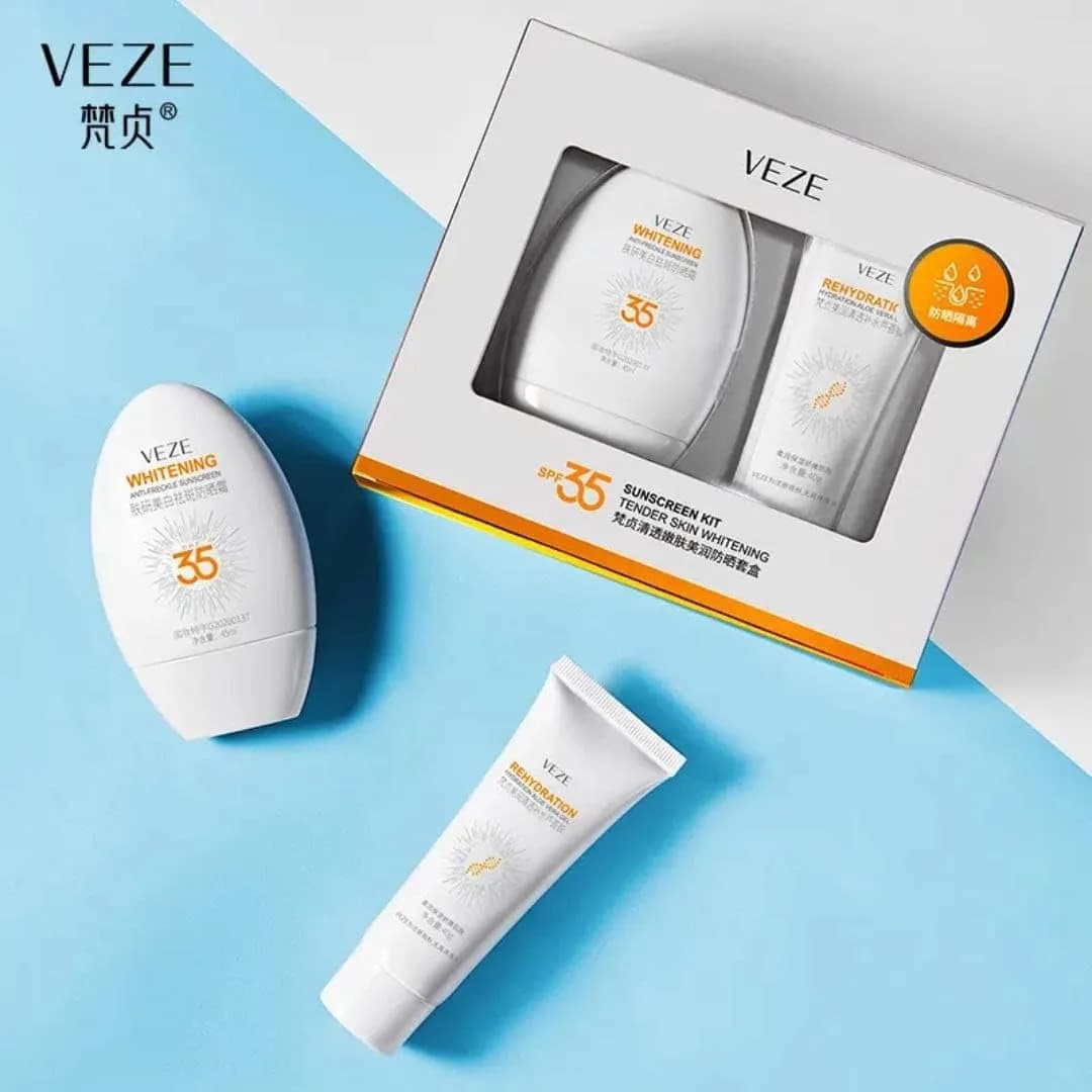 VEZE — SPF35 Sunscreen Kit (cremă solară + gel aloe vera) thumbnail 2