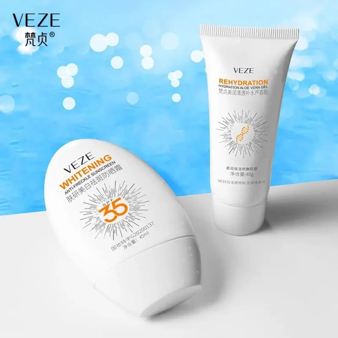 VEZE — SPF35 Sunscreen Kit (cremă solară + gel aloe vera) thumbnail 3